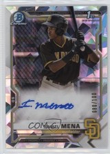 2021 Bowman Chrome Prospects Atomic Refractor /100 Ismael Mena #CPA-IM Auto 0mw5