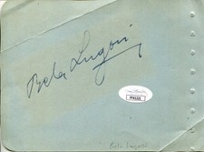 Bela Lugosi Dracula Son of Frankenstein The Wolf Man Horror Signed Autograph JSA