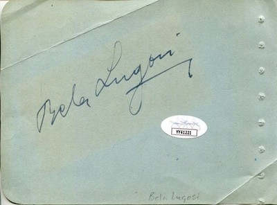 Bela Lugosi Dracula Son of Frankenstein The Wolf Man Horror Signed ...