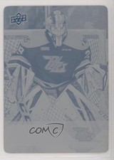2018-19 Upper Deck CHL Printing Plate Cyan 1/1 Hunter Jones #180 3vx