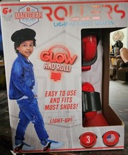NEW MADD GEAR Madd Rollers Light-Up Heel Skates Suits Ages 6+ Red New In Box
