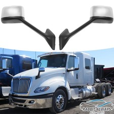 Chrome Hood Mirror Assembly For Truck International Lt625 2018-2023 Pair