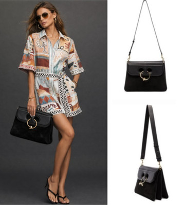 JW ANDERSON crossbody PIERCE shoulder clutch goop black leather large bag $2,130