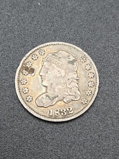 1832 Capped Bust Silver Half Dime 5c