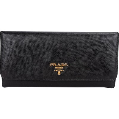 Prada Saffiano Leather Continental Wallet 1M1132 Purse Wallet