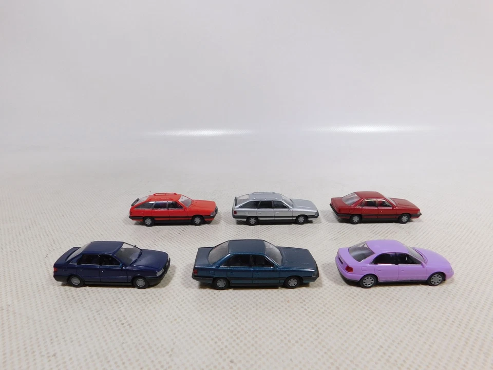 Rietze 1:87 H0 6x Modello PKW Auto Audi 200 80 A4 Molto Buono/Mint #EI139-0,5 - Immagine 2 di 4