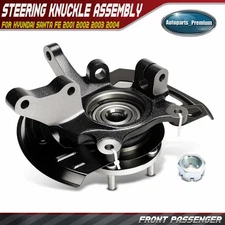 Front Right Steering Knuckle Assembly for Hyundai Santa Fe 2001-2004 276mm Rotor
