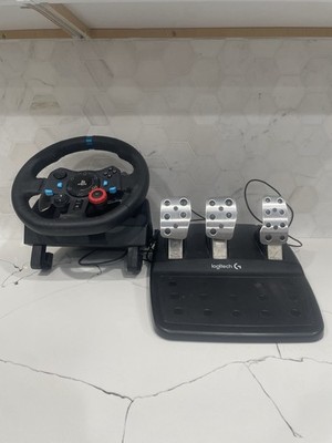 Logitech G Racing Wheel with Pedals for Sony PlayStation 4 Wired Black Silver