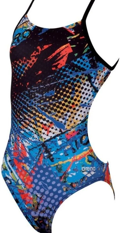 Arena Damen Badeanzug Carioka High One Piece, Mehrfarbig, D36 UK/USA32