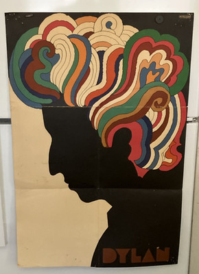 Original Bob Dylan 1966 Poster by Milton Glaser from Greatest Hits Album 1967