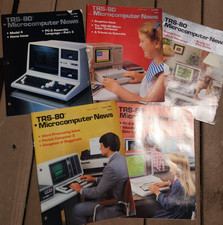 5 TRS-80 Microcomputer News 1983 Vintage Computer Tech Magazine Lot