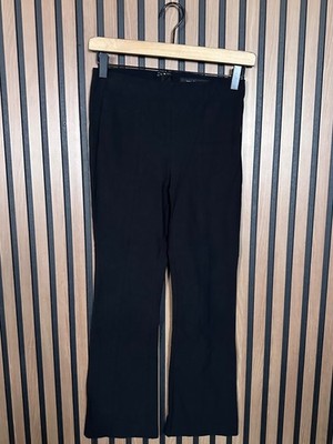 Rag & Bone Trousers 0 Black Bootcut Mid Rise Flat Front Dress Pants Stretch