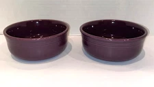 Fiesta Set of Two Mulberry 5 7/8" Chowder Bowls Soup Cereal Bowls - Retired