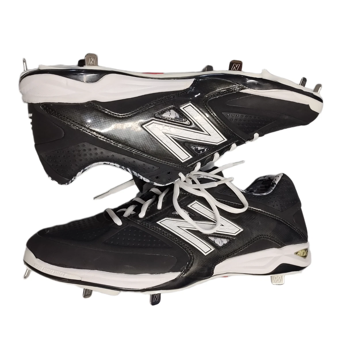 NEW BALANCE 3000v3 Baseball Metal Cleats FantomFit L3000HC3 Men’s 16 White Black Amazon.com | New Balance Men main image 4