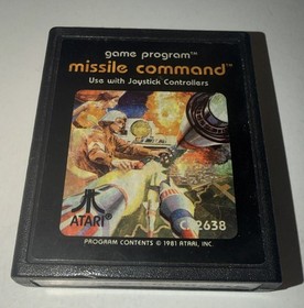 Missile Command (Atari 2600, 1981) Cleaned & Tested (JY036)