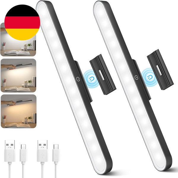 Realky Unterbauleuchte KüChe LED 2 StüCk, Dimmbar Schrankbeleuchtung Kabellos, L-image