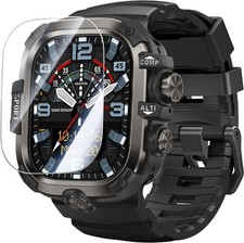 Rugged Case and Band Kit with Screen Protector for Apple Watch 49mm, Shockproof