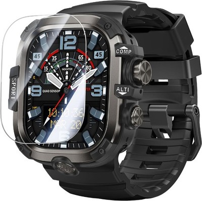 Rugged Case and Band Kit with Screen Protector for Apple Watch 49mm, Shockproof