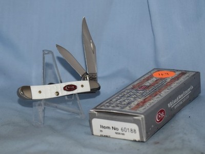 CASE XX WHITE BONE PEANUT KNIFE 6220 7 DOT 2013 ''MINT IN BOX''