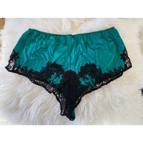AGENT PROVOCATEUR SOIREE NAYELI Green Silk French Knicker Brief NWOT $505 RARE