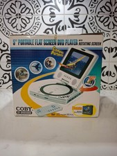 Vintage Working COBY 6.2" Portable Wide Screen DVD Player W/ Rotating Screen