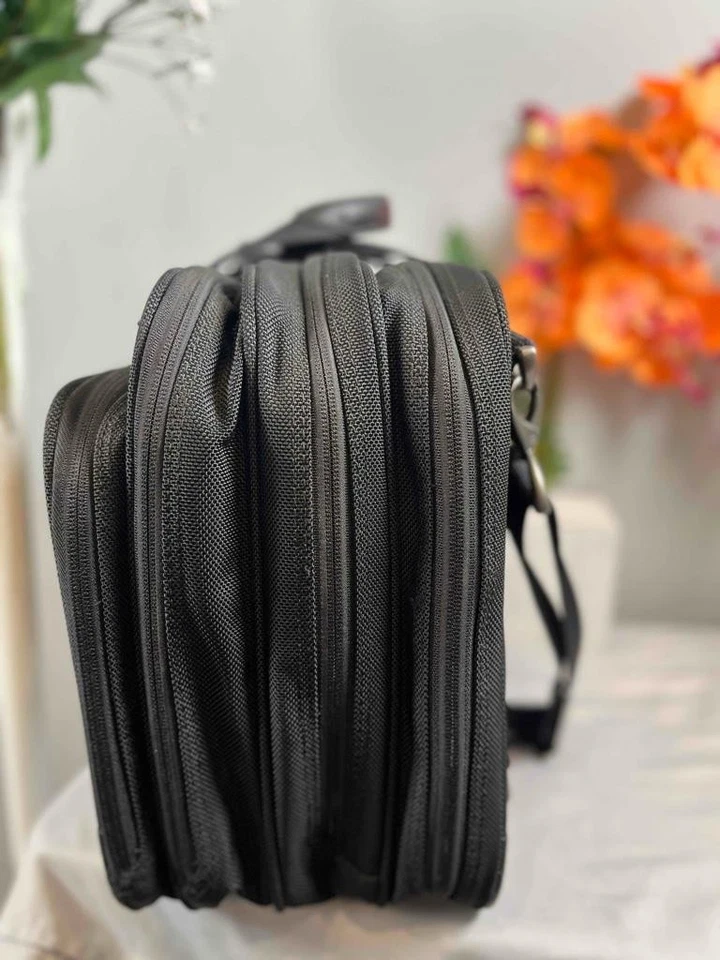 BRIGGS AND RILEY Negro Duradero Nylon Artículos de Viaje Negocios Maletín Bolso Foto 4 de 4