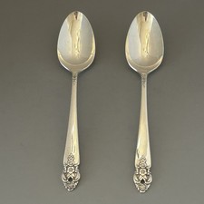 Oneida Distinction Tablespoon Prestige Silver Plate Flatware Set of 2 Vintage