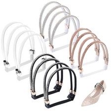 4 Pairs Shoe Heel Straps Rhinestone Shoes Lace for High Heels Ankle Strap