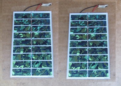 Lot of 2x 5V 1.5W solar panel USB phone charger w/ 0.3A tempered glass
