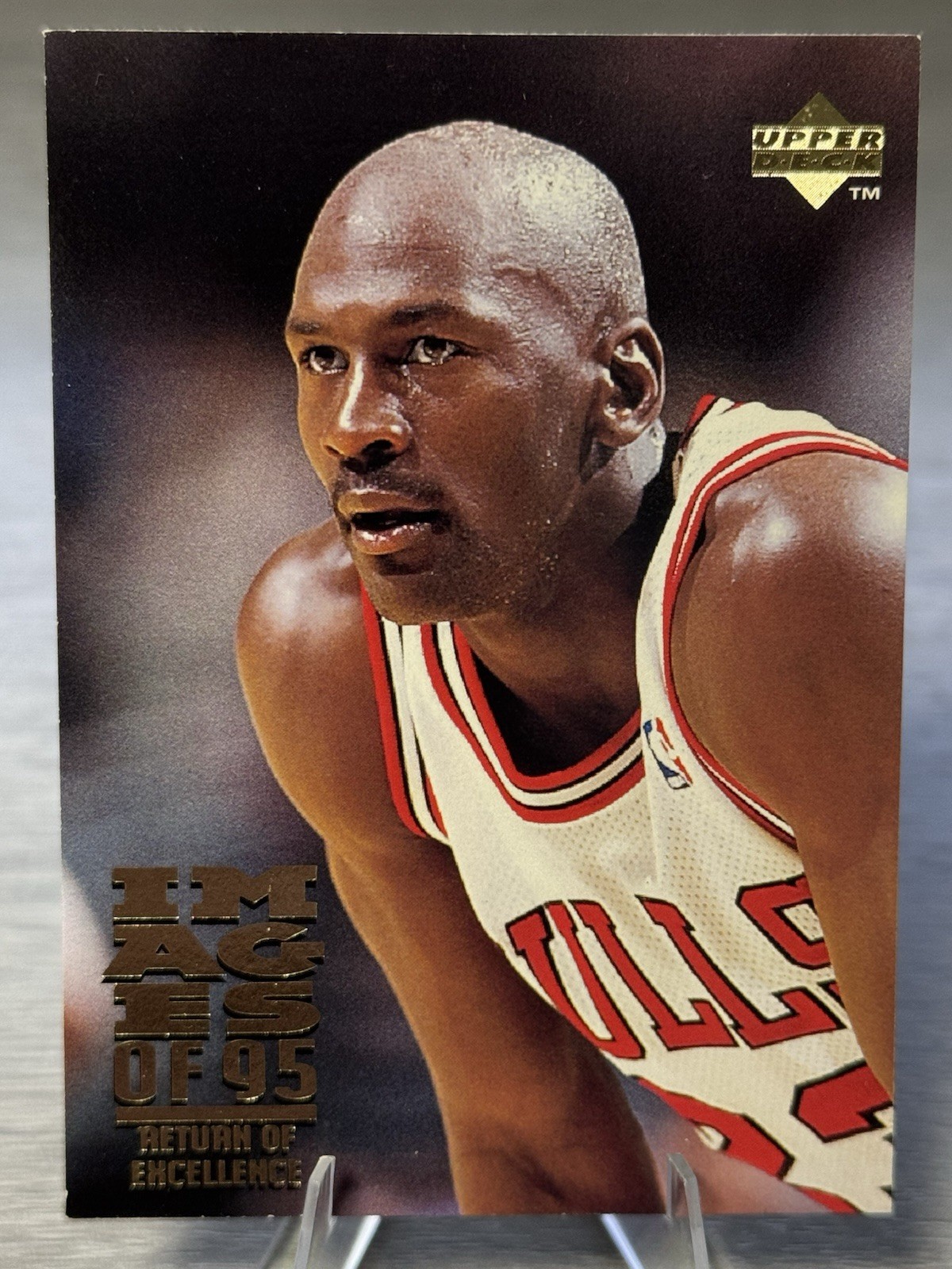 🏆🏀MICHAEL JORDAN 1995-96 Upper Deck Return of Excellence #335 #THE GOAT!!!🏀🏆