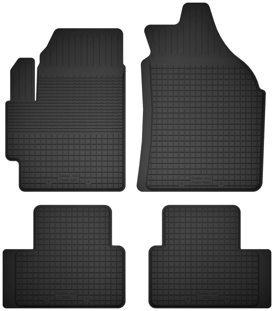 Tappetini Gomma Anteriori Per Chevrolet Matiz (2004-2009) Hatchback - Set 2 Pezzi, Nero, Antiscivolo, Facili Da Pulire - 2