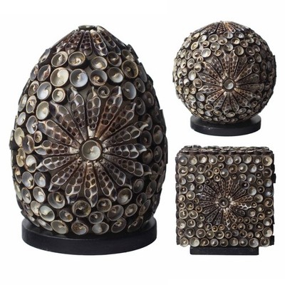 Handmade Boho Shell Ball Lamp Chocolate Twist Bedroom Night Mood
