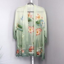 Unbranded Vintage Scenic Print Kimono Open Front One Size