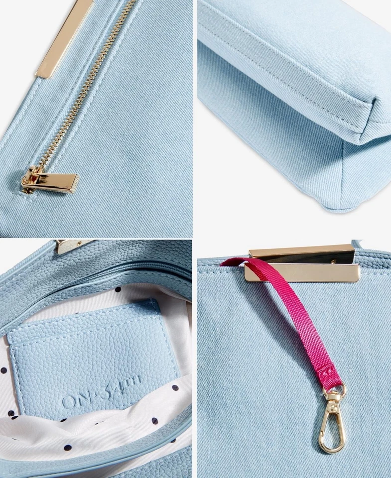 Bandolera On 34th Reddelle Denim Pequeña Denim Cham Dorado Foto 4 de 4