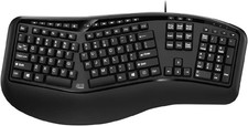 Adesso AKB-150UB Desktop Ergonomic Keyboard - Cable - USB - 105 Key s 