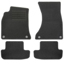 Fußmatten Set für Audi A5 8T Coupe Cabrio Autoteppiche mit 100% Passform Schwarz