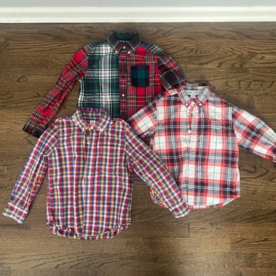 Boys Lot Size 6-7 Shirts - Plaids - Polo Old Navy Gap
