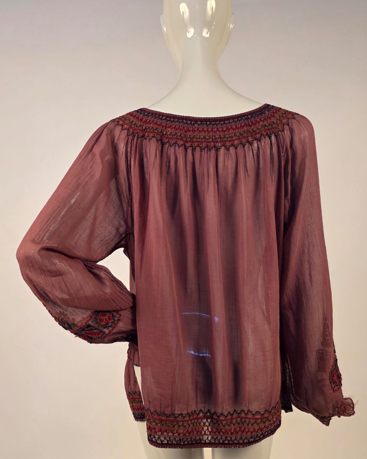 BEAUTIFUL BOHEMIAN 1930’S HAND EMBROIDERED HUNGAR… - image 4