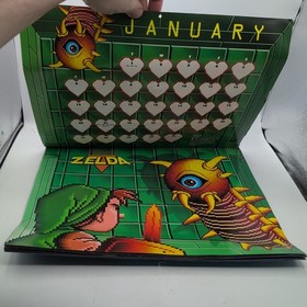 Nintendo NES &ldquo;The Power Game&rdquo; Original 1991 Calendar Mario, Zelda. Metroid