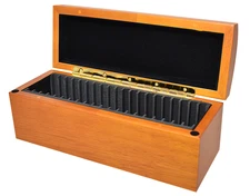 1x Guardhouse Cedar Wood Storage Box 20 NGC PCGS Graded Slabs