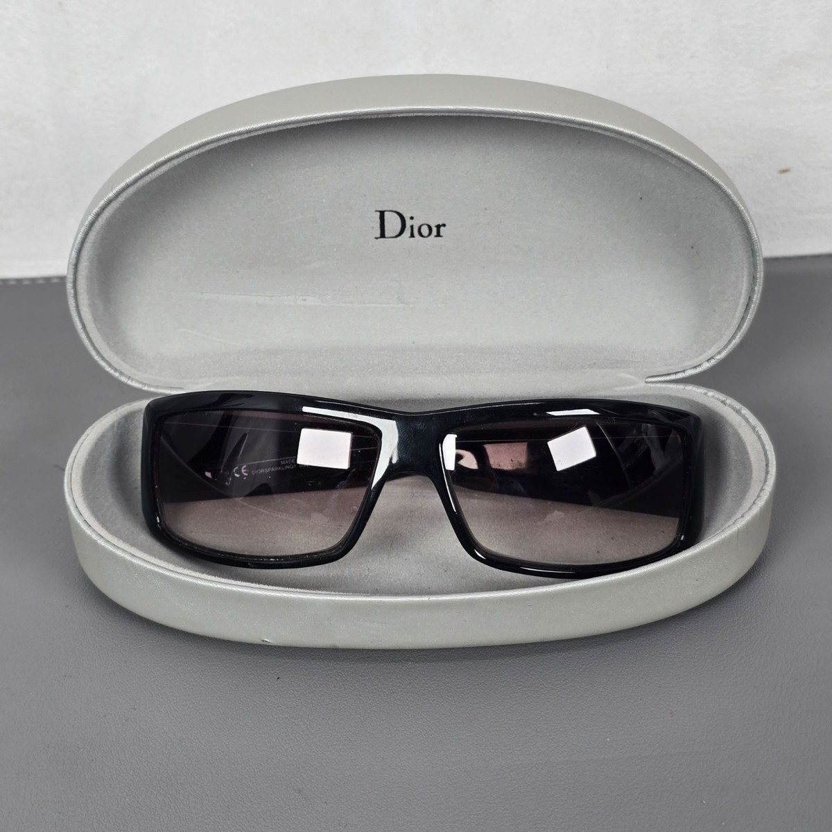 Dior Clear Frame Sunglasses with Black Lenses Christian Dior CD3197 K4X Black Clear Acetate Luxury Italy  main image 3