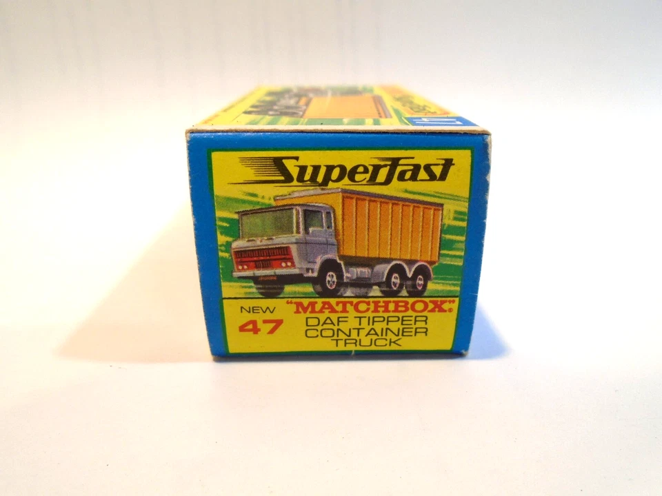 Matchbox Superfast 47 DAF Tipper Container Truck Box Vintage 1970 Lesney - Image 2 of 4