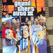 Rockstar Grand Theft Auto III Liberty City Map Poster GTA 3 