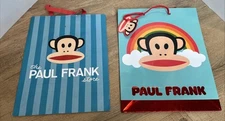 Paul Frank Shopping Bag & Gift Paper Bag Julius Monkey  16 x 12.5 x 6" Blue