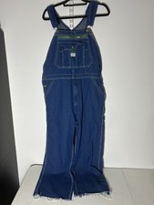 Liberty 36X32 BLUE DENIM Men's Cotton Multi-Pockets Bib USA MADE Overalls