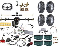 40" Rear Axle Kit Differential 8" Wheels Tire 48V 1000W Motor ATV Go Kart Buggy