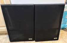 Two Vintage Cerwin Vega HED U-123 Speaker Grills with badges