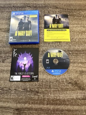 A Way Out (Sony PlayStation 4, 2018) COMPLETE! Tested & Working!