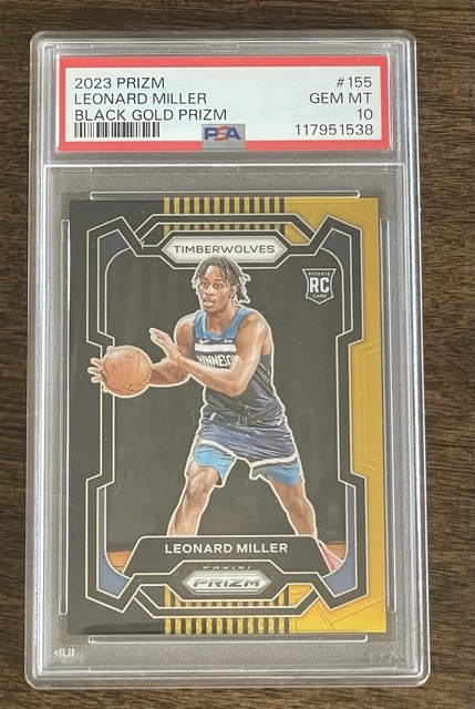 Leonard Miller Black Gold 1/5 Prizm RC PSA 10