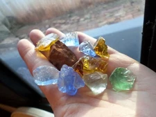 andara crystal - monatomic andara glass + Sedona rock - 45 grams total - G52